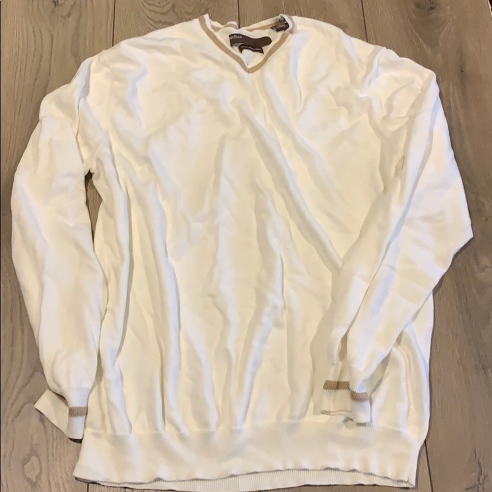 Perry Ellis V-neck Luxury Pima Cotton Sweater